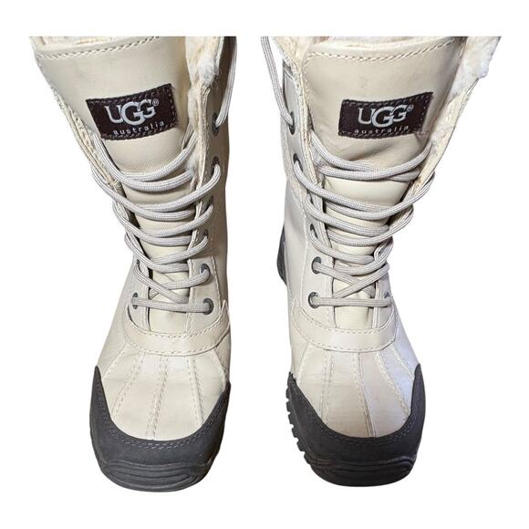 UGG Adirondack II Tan Boots with Sherpa Wool Lining sz 7 Waterproof - Picture 8 of 10